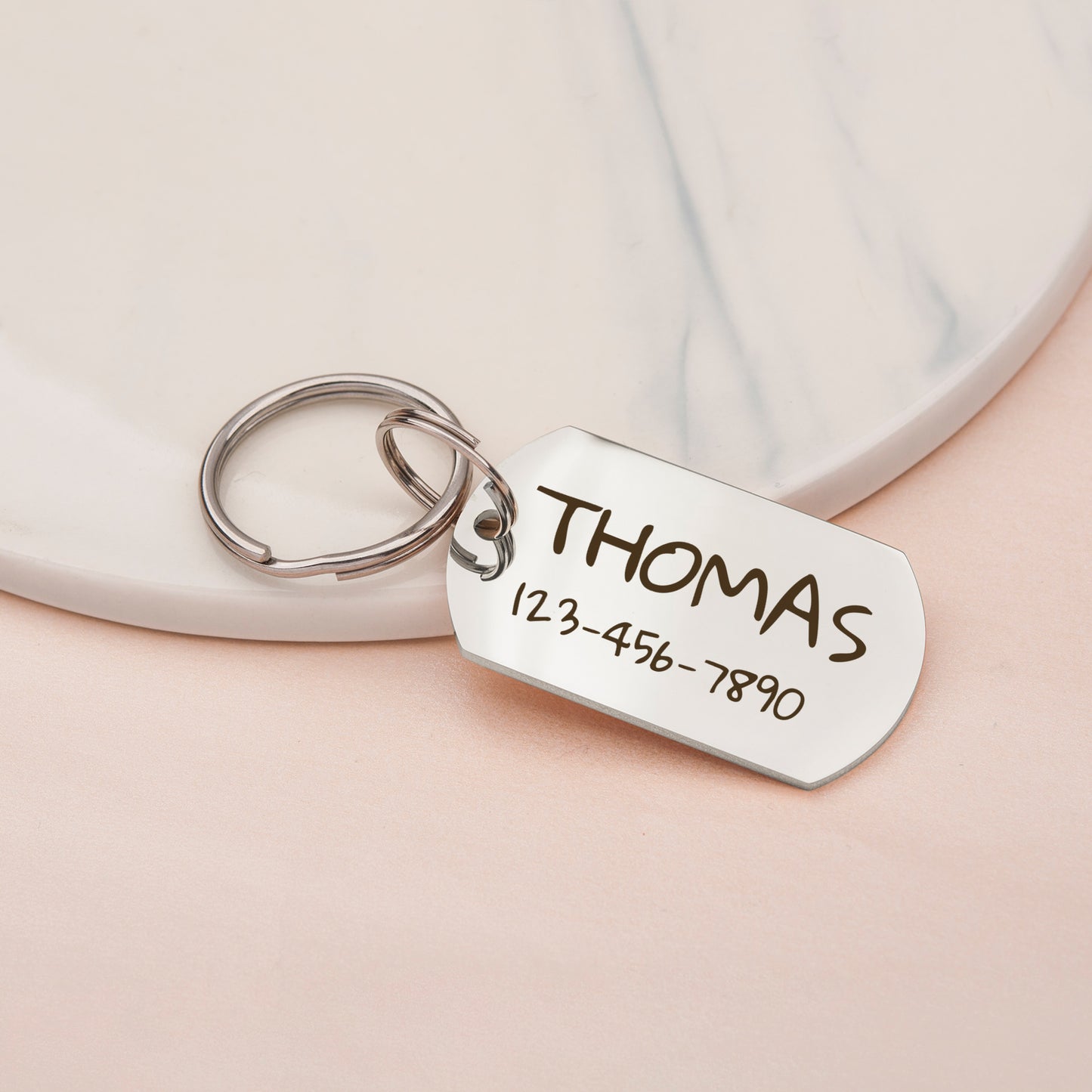 Personalized Dog Tag Shaped Classic Pet ID Dog Tag