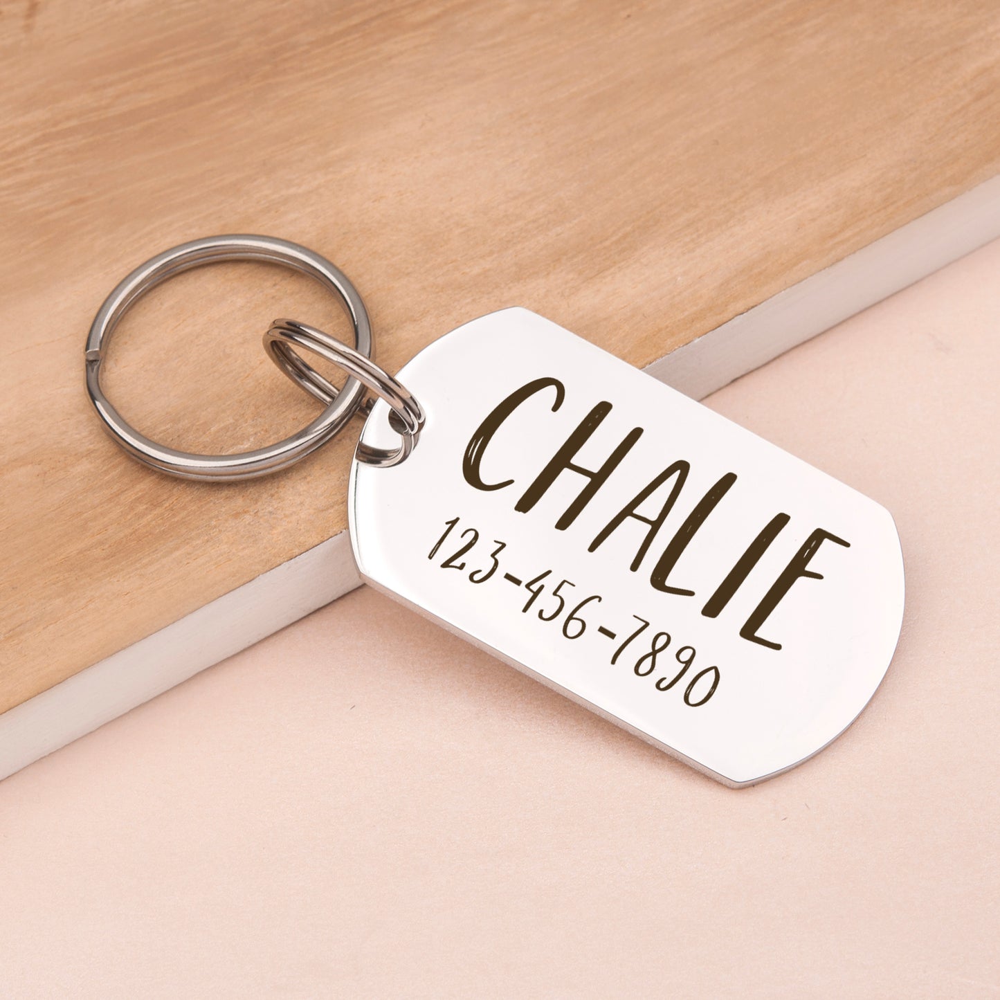 Personalized Dog Tag Shaped Classic Pet ID Dog Tag