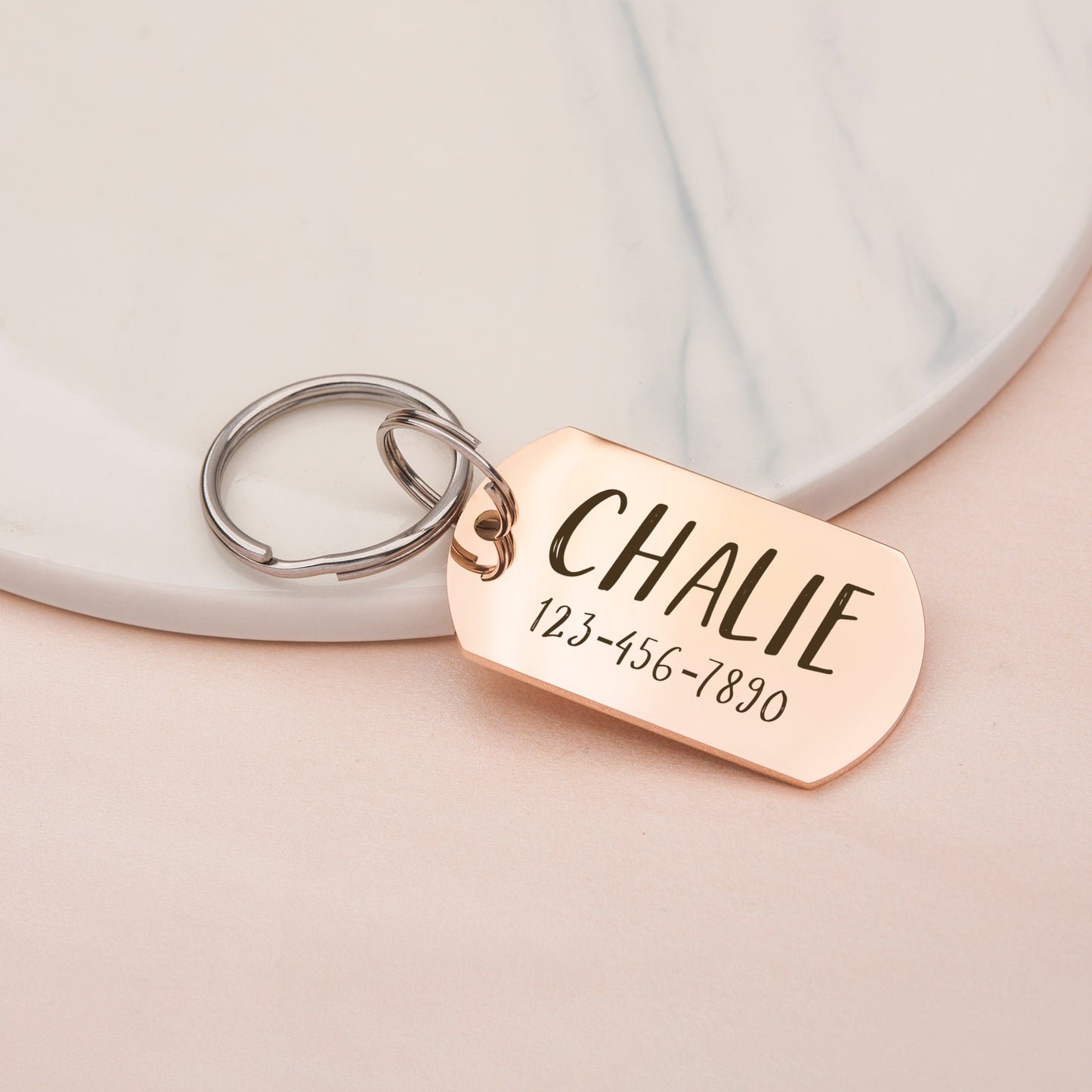 Personalized Dog Tag Shaped Classic Pet ID Dog Tag
