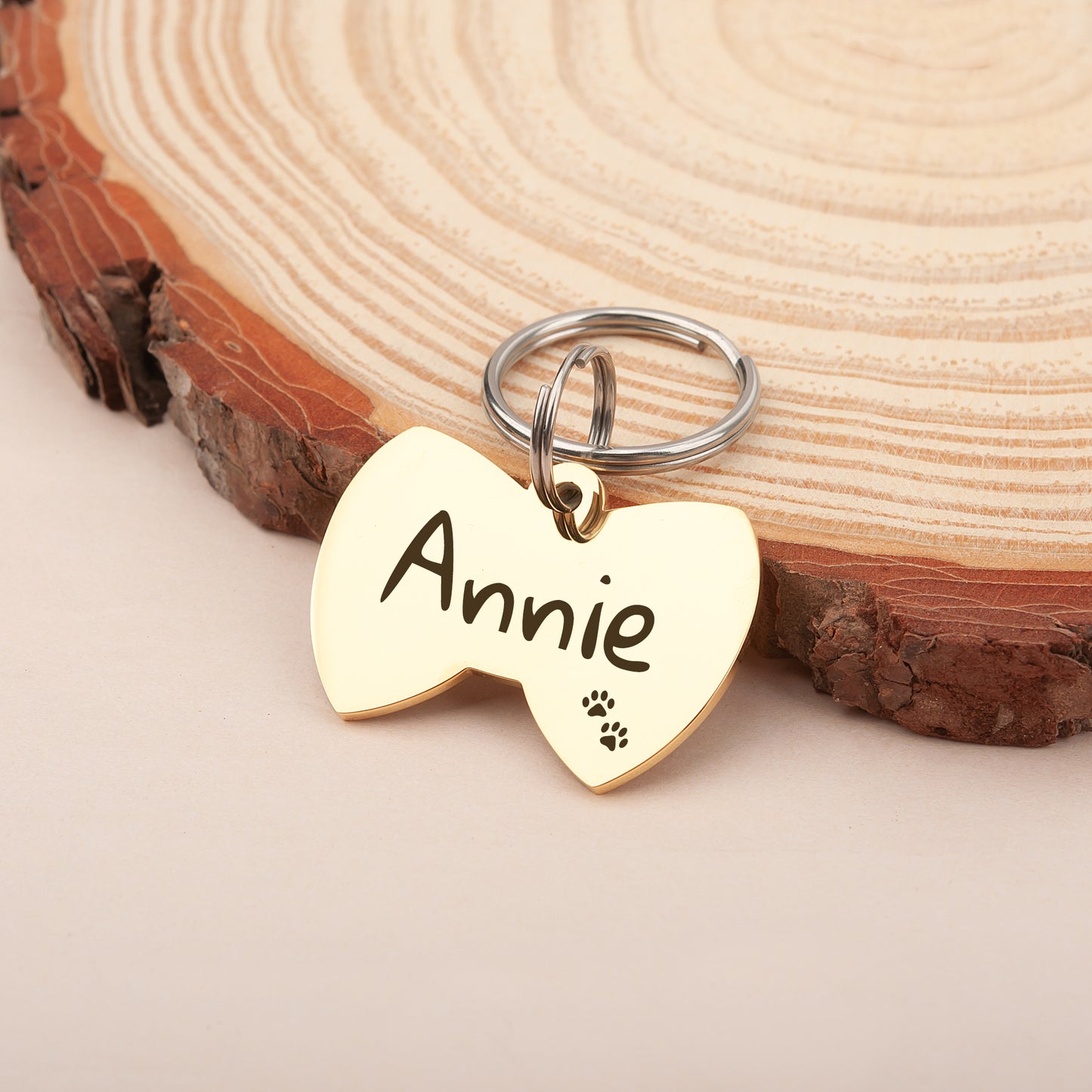 Bow Tie Pet ID Dog Tag