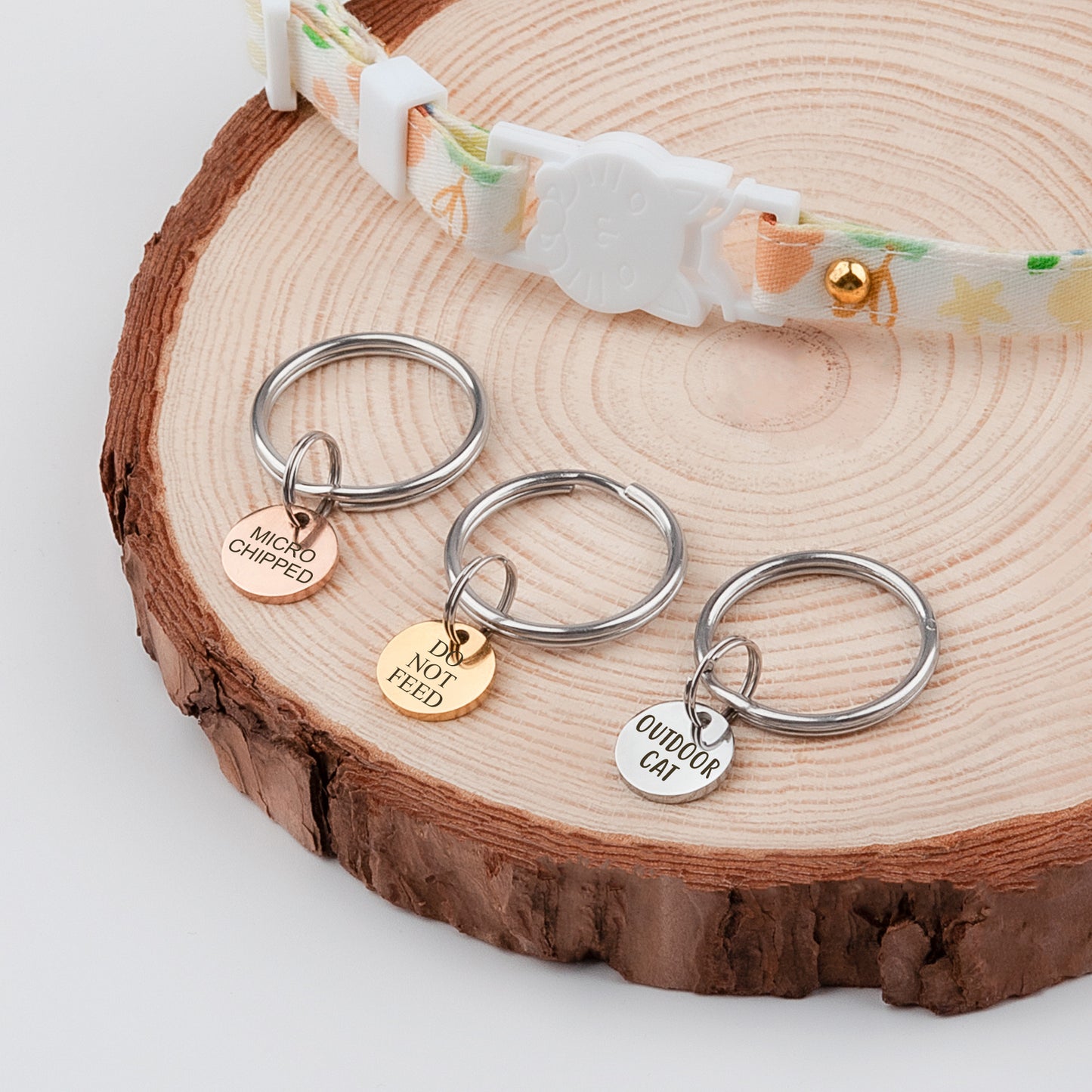 Mini Round Collar Charm