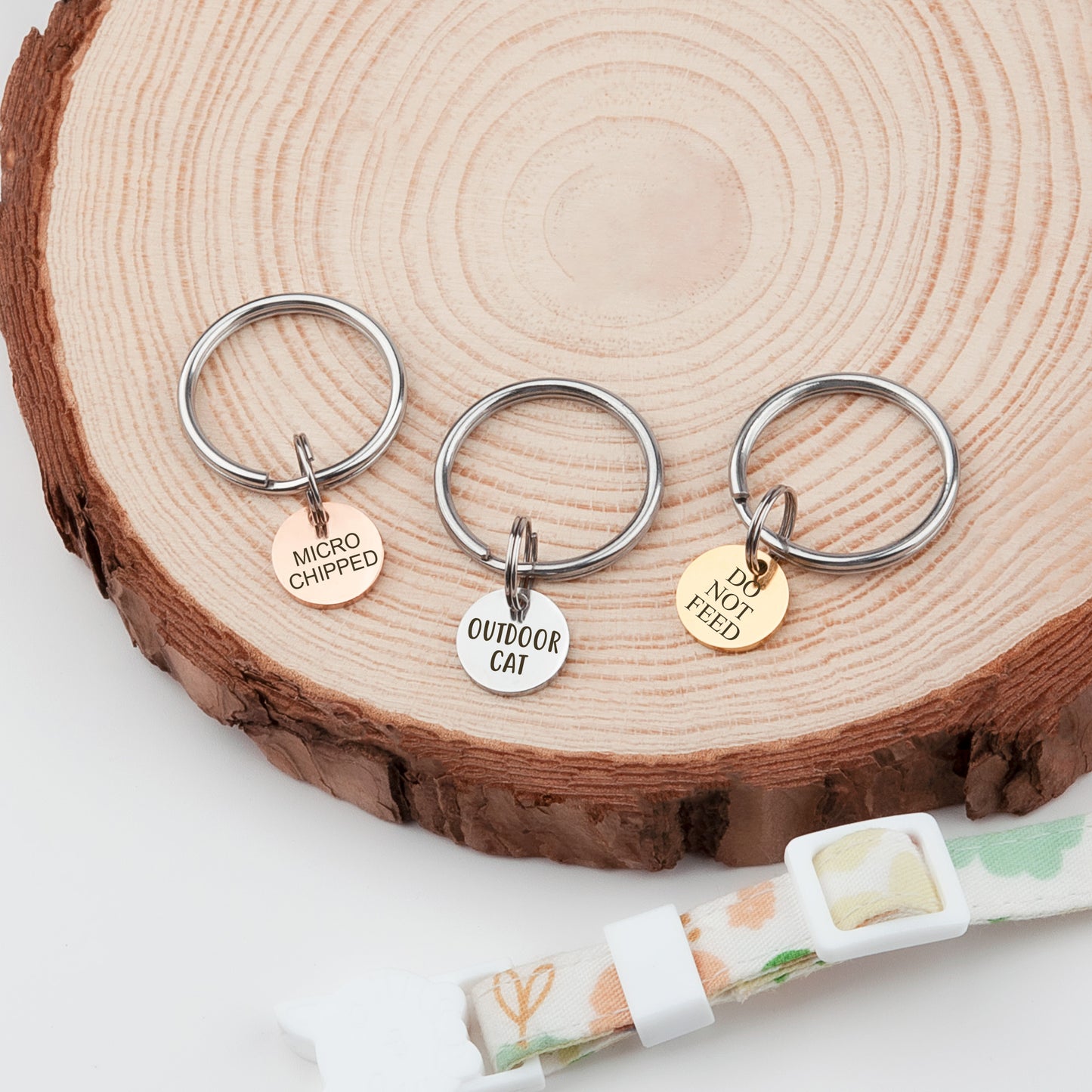 Mini Round Collar Charm