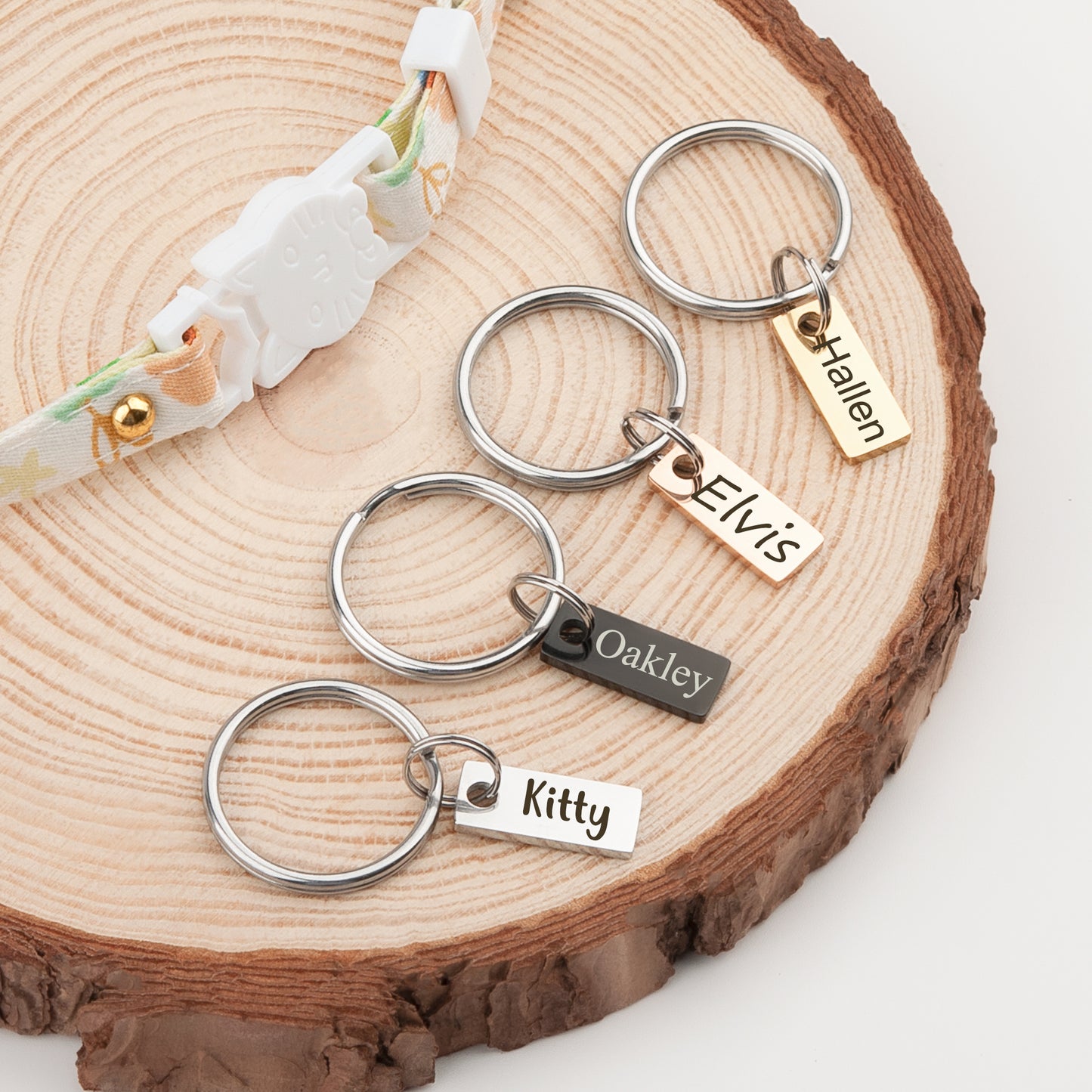 Mini Rectangle Pet Collar Charms