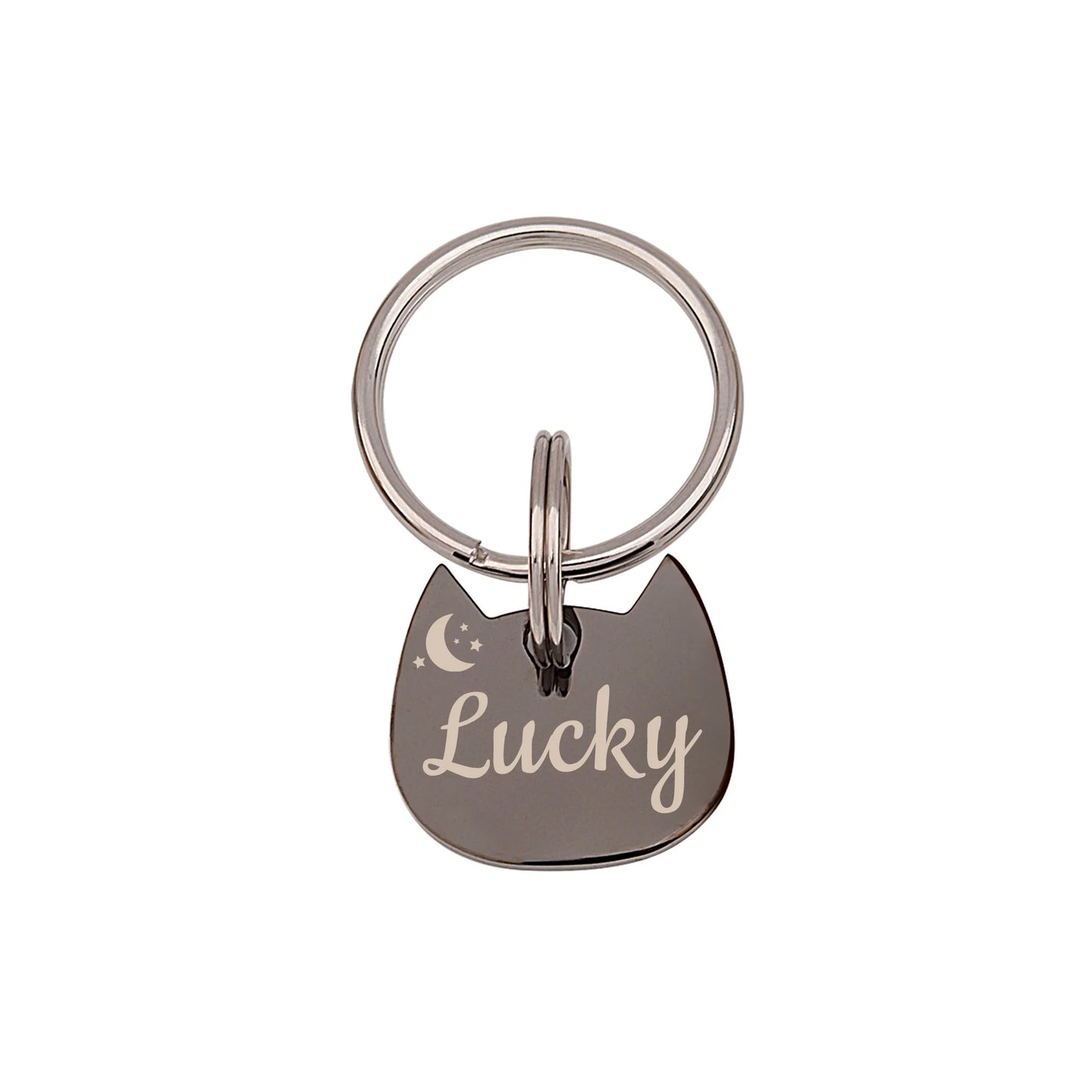 Cat Head Name and Icon Pet ID Tag