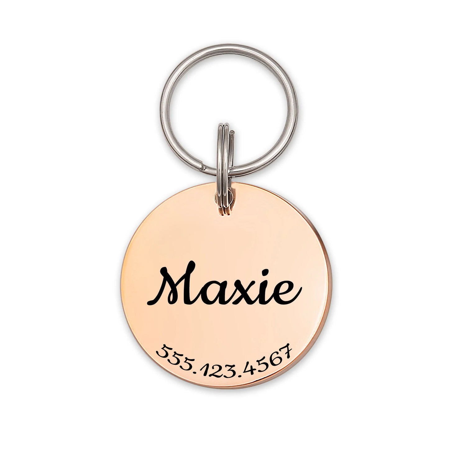 Custom Round Pet ID Dog Tag