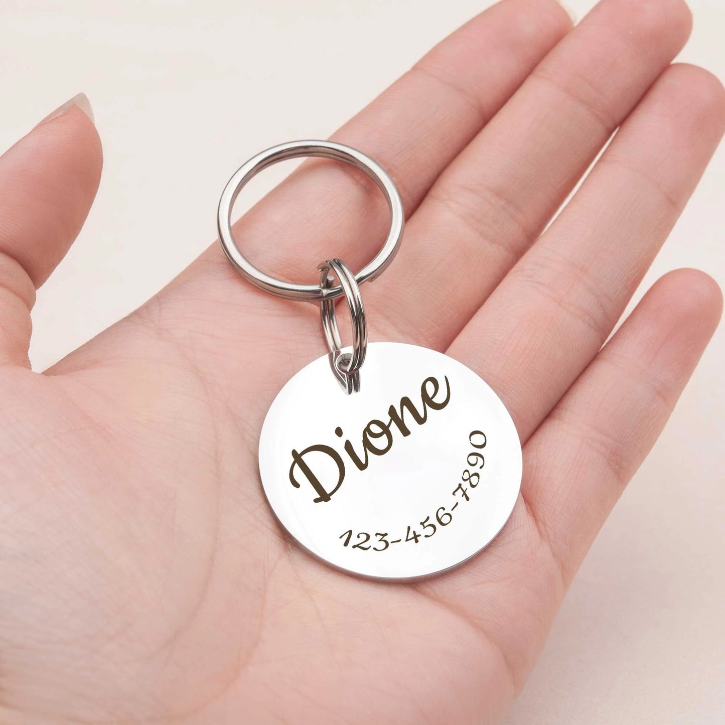 Round Pet ID Dog Tag