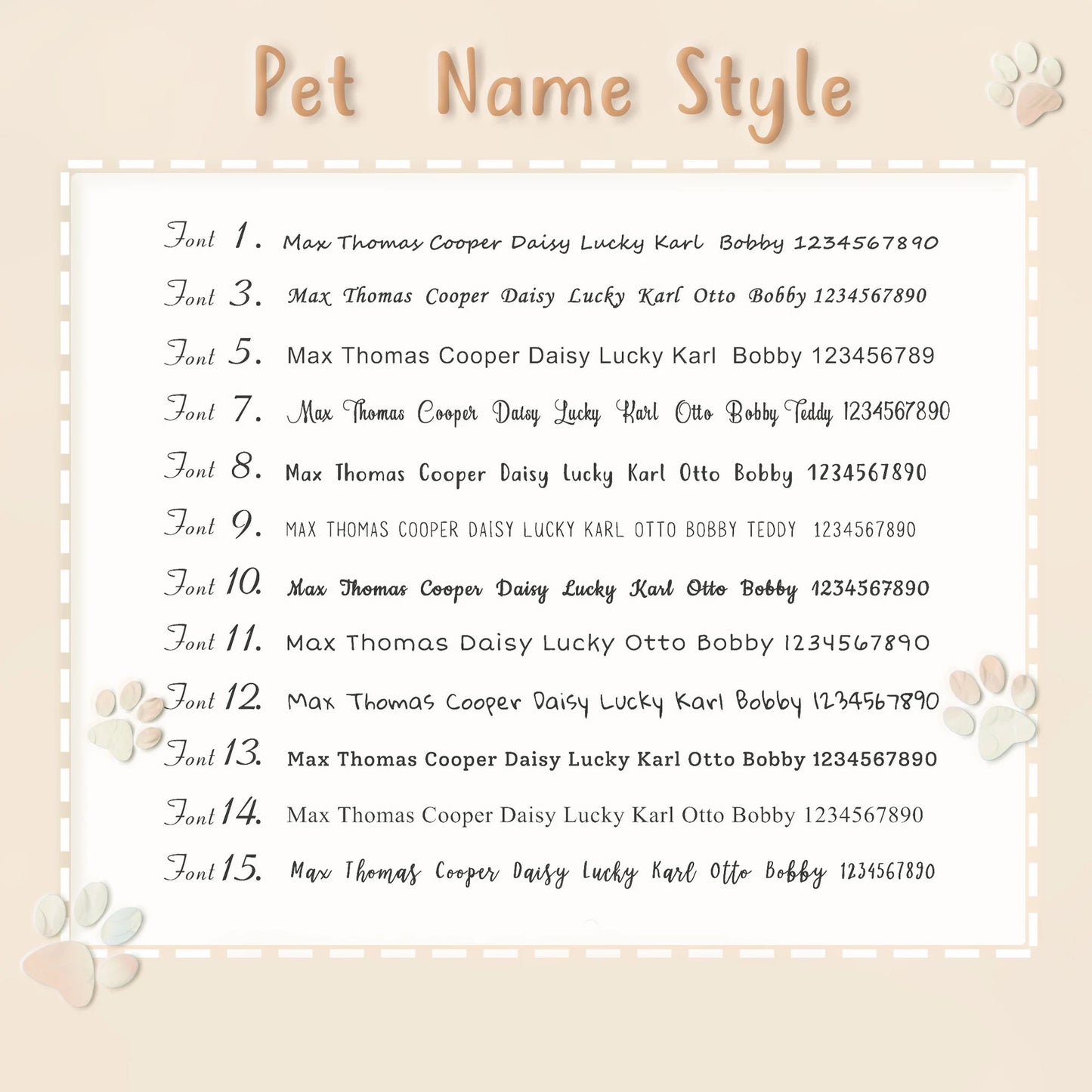 Round Pet ID Dog Tag