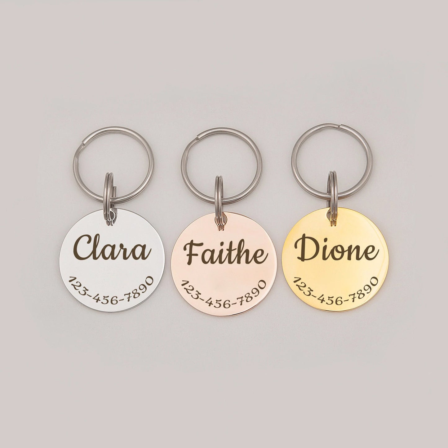 Round Pet ID Dog Tag