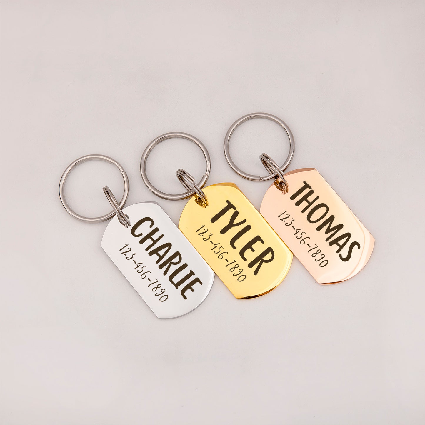 Personalized Dog Tag Shaped Classic Pet ID Dog Tag