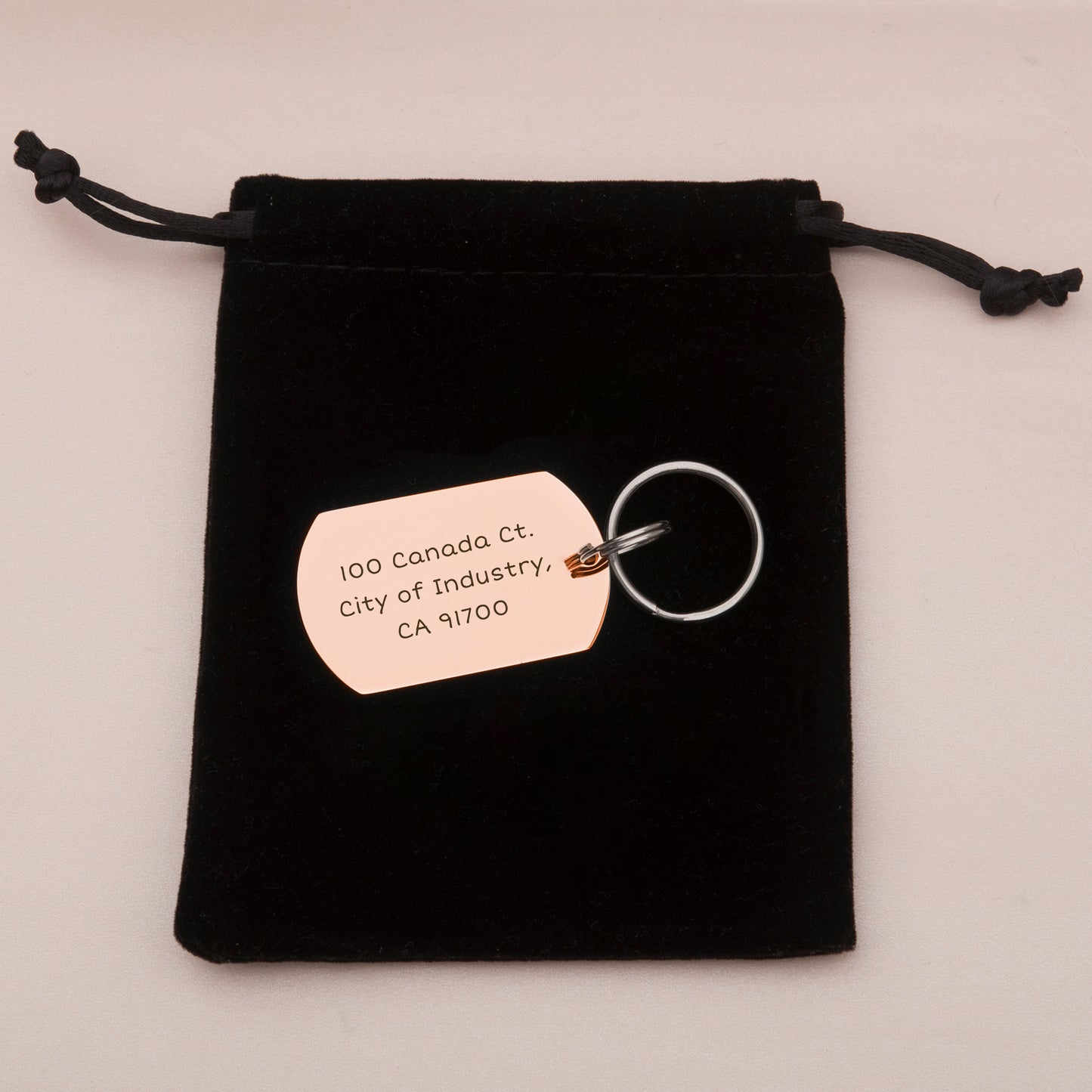 Horizontal Dog Tag Pet ID Tag