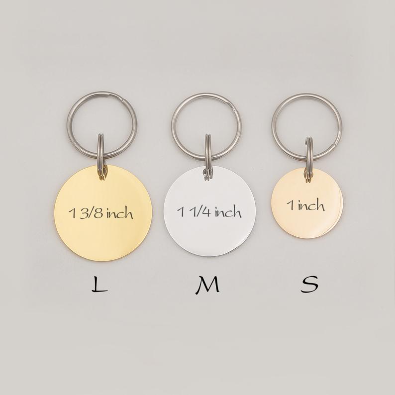 Round Hello I am .. Pet ID Dog Tag