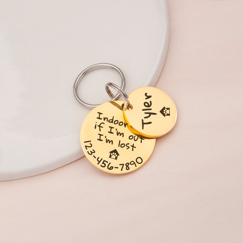 2pc Quotes Pet Tag