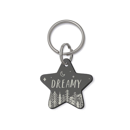 Star Woods and Night Sky Pet ID Dog Tag