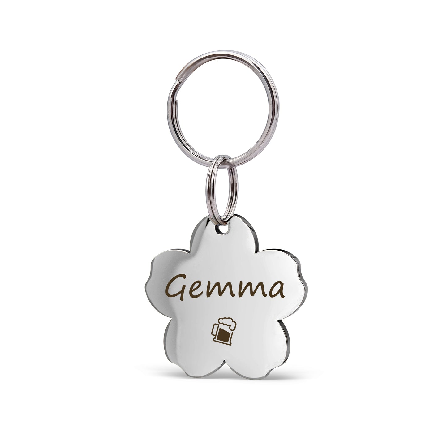 Cherry Blossom Pet ID Dog Tag