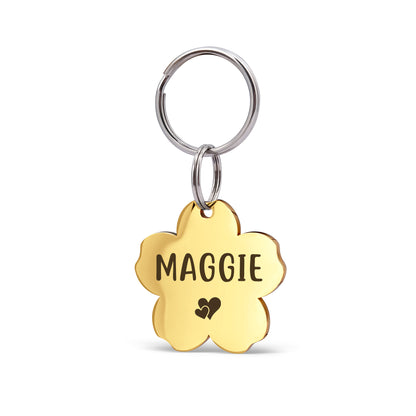 Cherry Blossom Pet ID Dog Tag