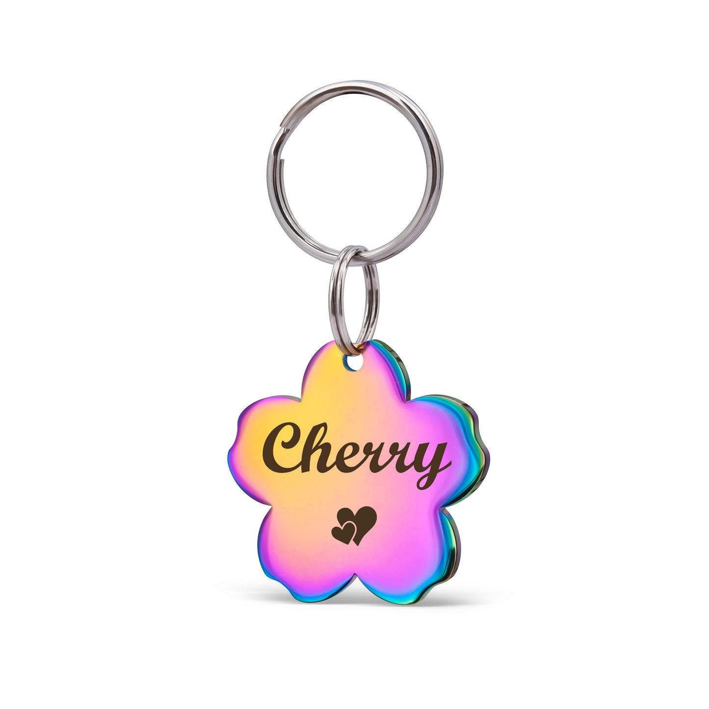Cherry Blossom Pet ID Dog Tag