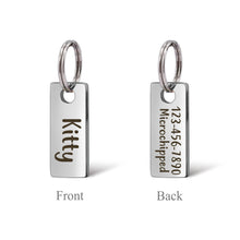 Load image into Gallery viewer, Personalized Mini Rectangle Shape Dog Tag Add-On
