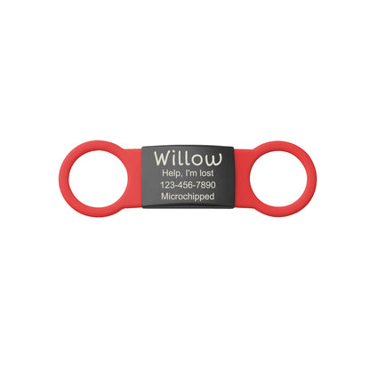 Custom Black Slide-On Pet ID Dog Tag