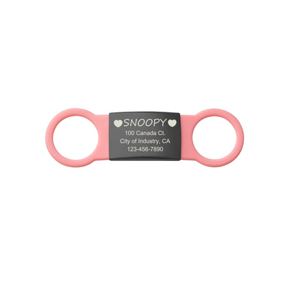 Custom Black Slide-On Pet ID Dog Tag