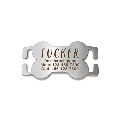 Dog Bone Stainless Steel Slide-On Pet ID Tag