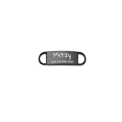 Custom Name Fabric Silent Slide-On Pet Tag