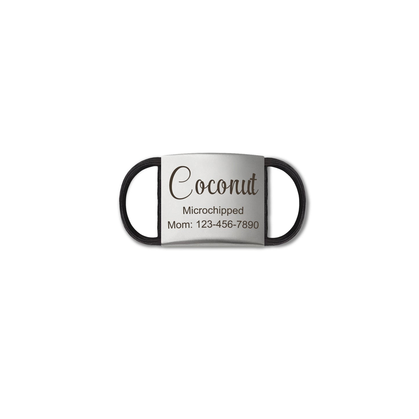 Custom Name Fabric Silent Slide-On Pet Tag
