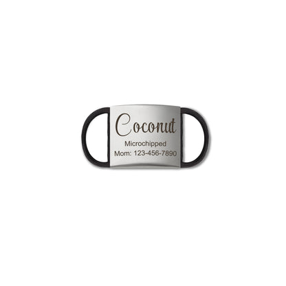 Custom Name Fabric Silent Slide-On Pet Tag