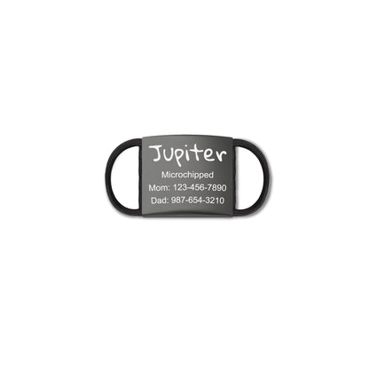 Custom Name Fabric Silent Slide-On Pet Tag