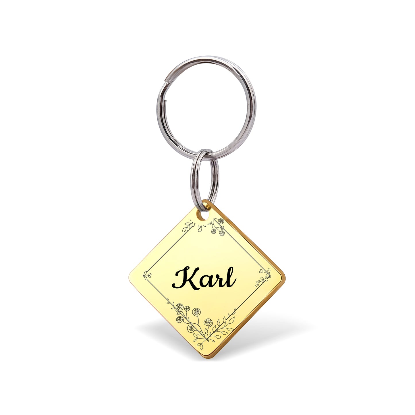 Name and Frame Collar Pet ID Dog Tag