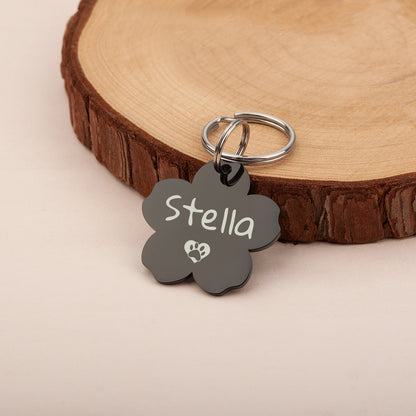 Cherry Blossom Pet ID Dog Tag