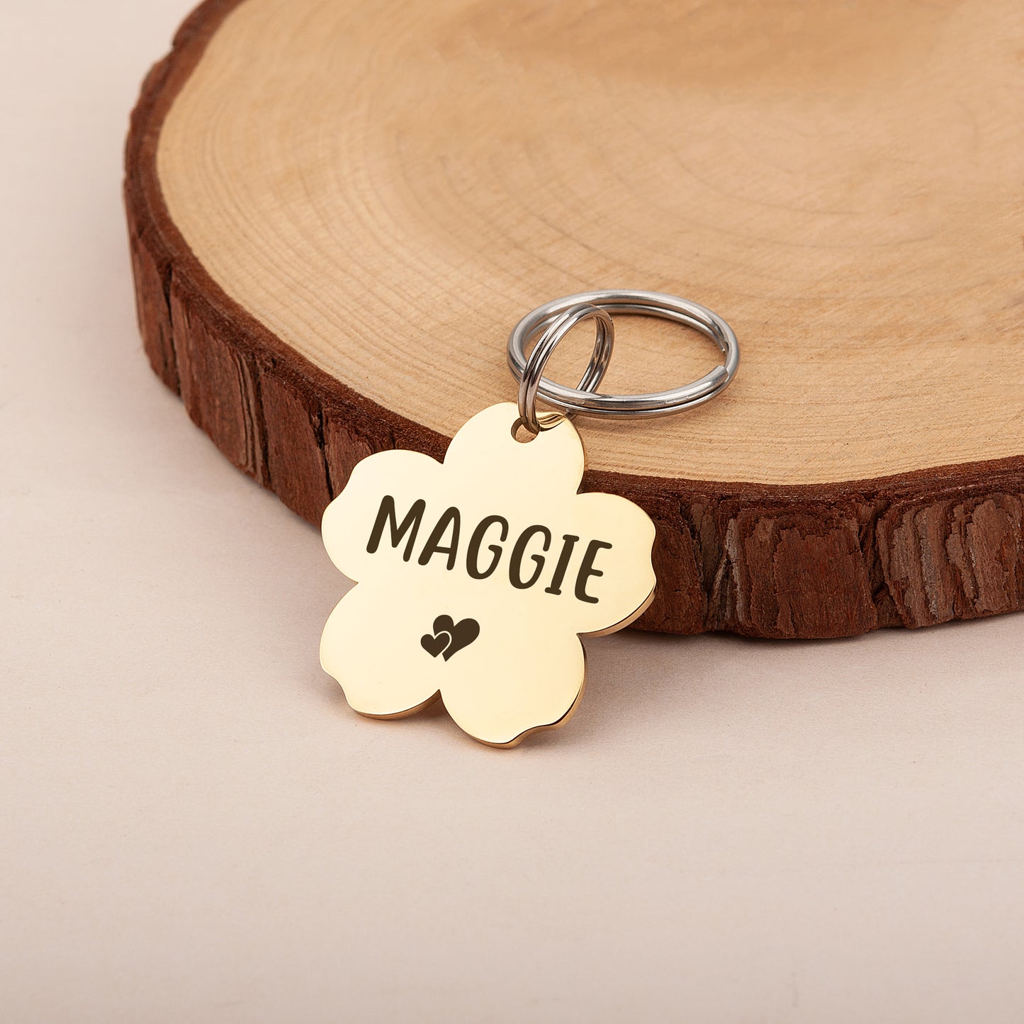 Cherry Blossom Pet ID Dog Tag