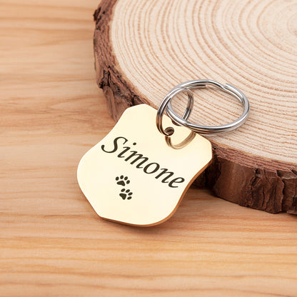 Shield Shaped Pet ID Tag