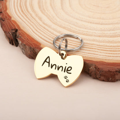 Bow Tie Pet ID Dog Tag