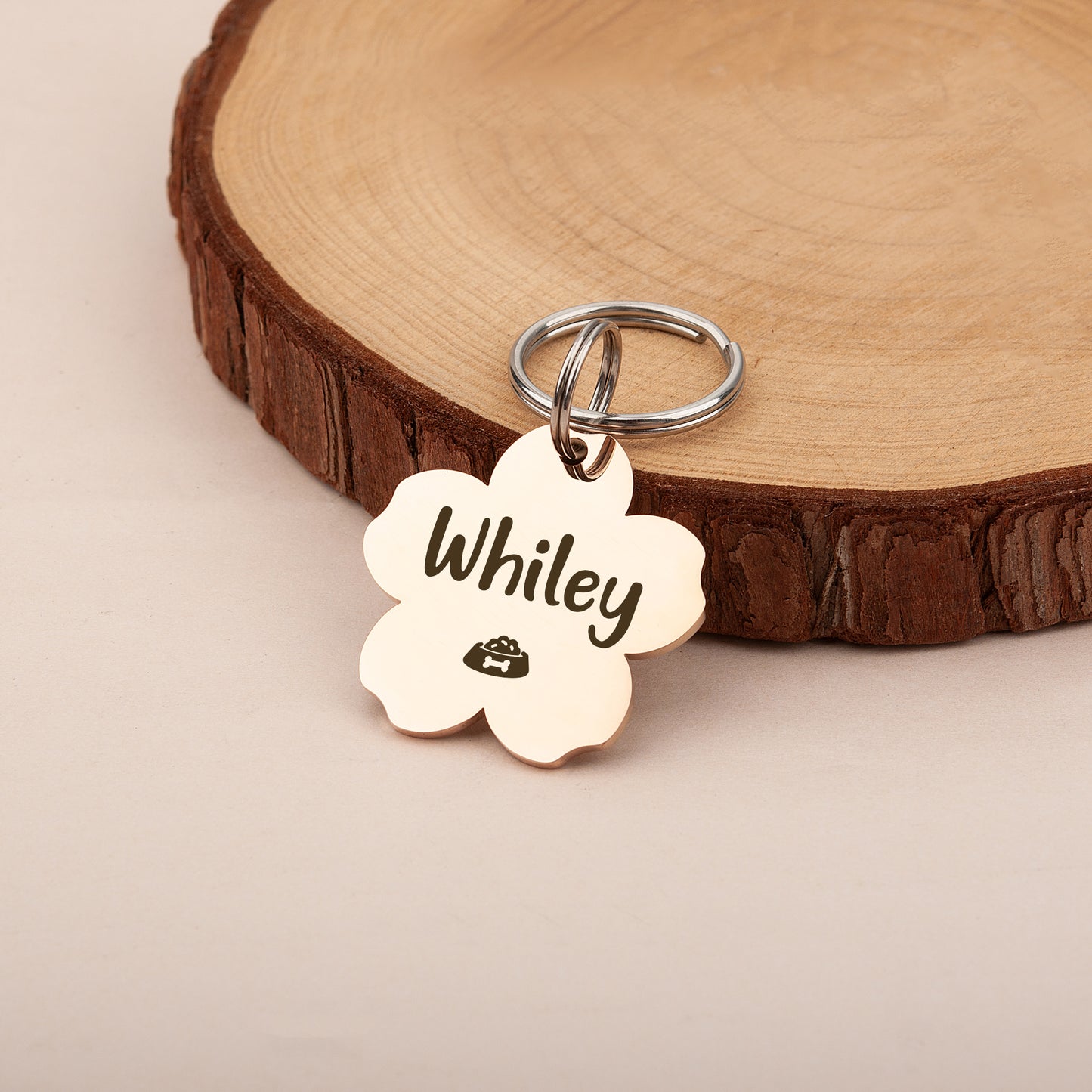 Cherry Blossom Pet ID Dog Tag