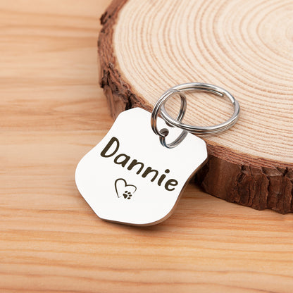 Shield Shaped Pet ID Tag