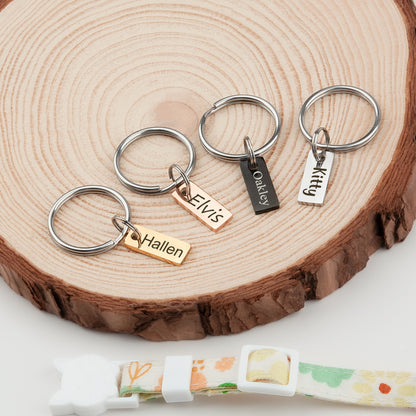 Mini Rectangle Pet Collar Charms