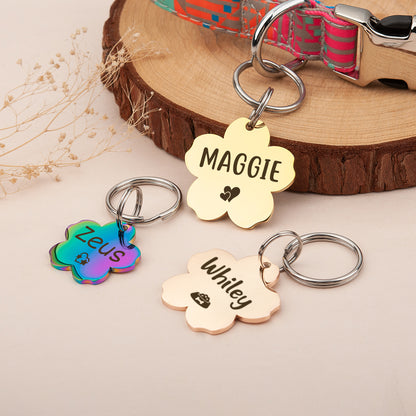 Cherry Blossom Pet ID Dog Tag