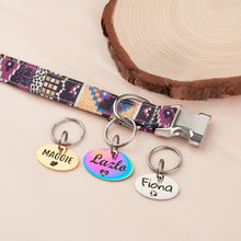 Load image into Gallery viewer, Custom Horizontal Oval Shaped Pet ID Dog Tag
