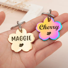 Load image into Gallery viewer, Custom Cherry Blossom Pet ID Dog Tag
