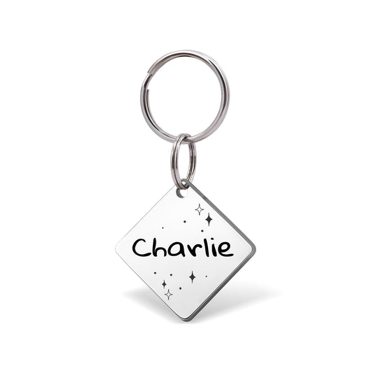 Name and Frame Collar Pet ID Dog Tag