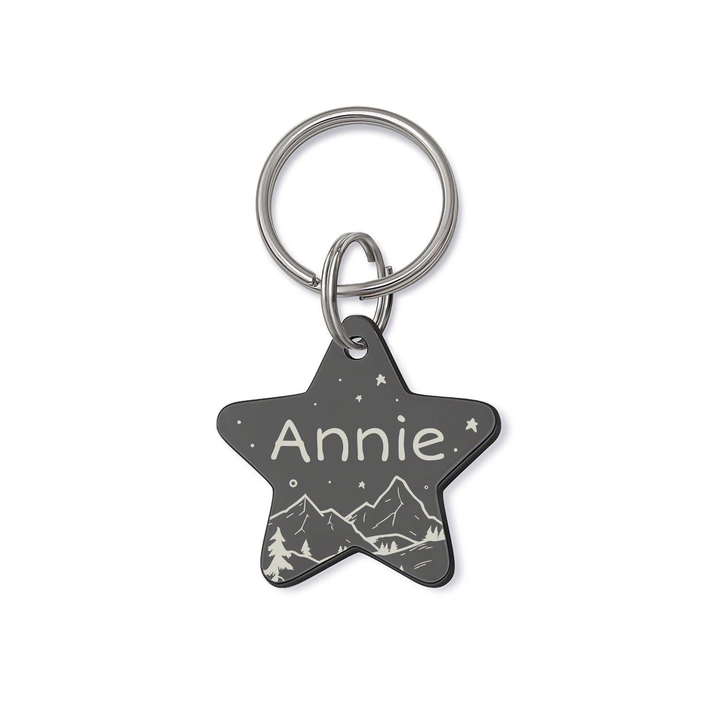 Star Mountain Starry Sky Pet ID Dog Tag