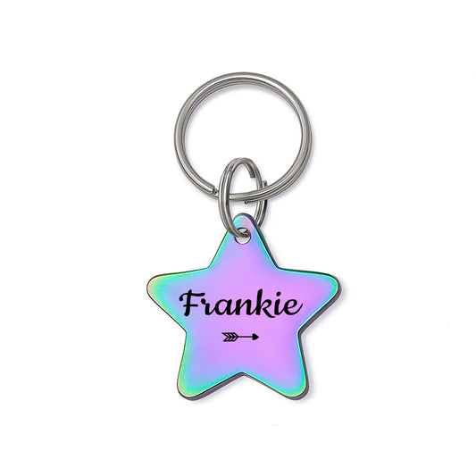 Star Name and Icon Pet ID Dog Tag