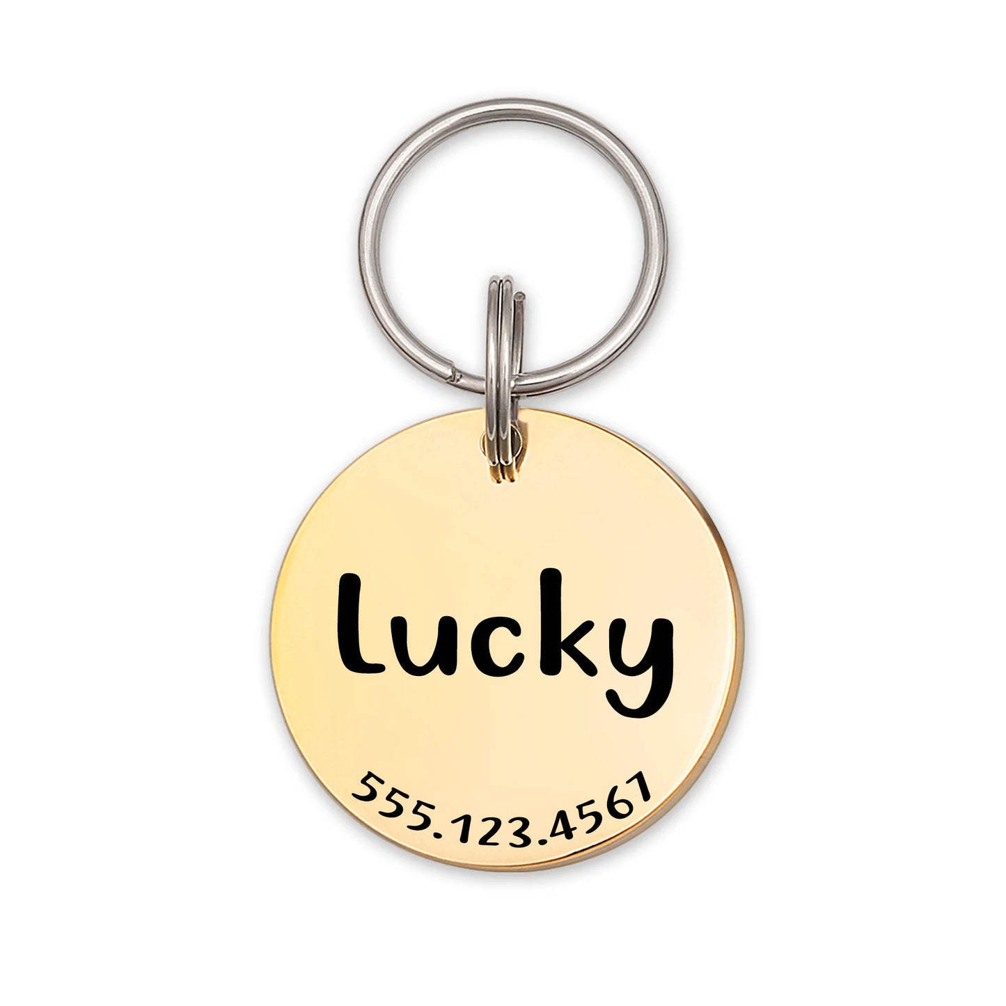 Custom Round Pet ID Dog Tag