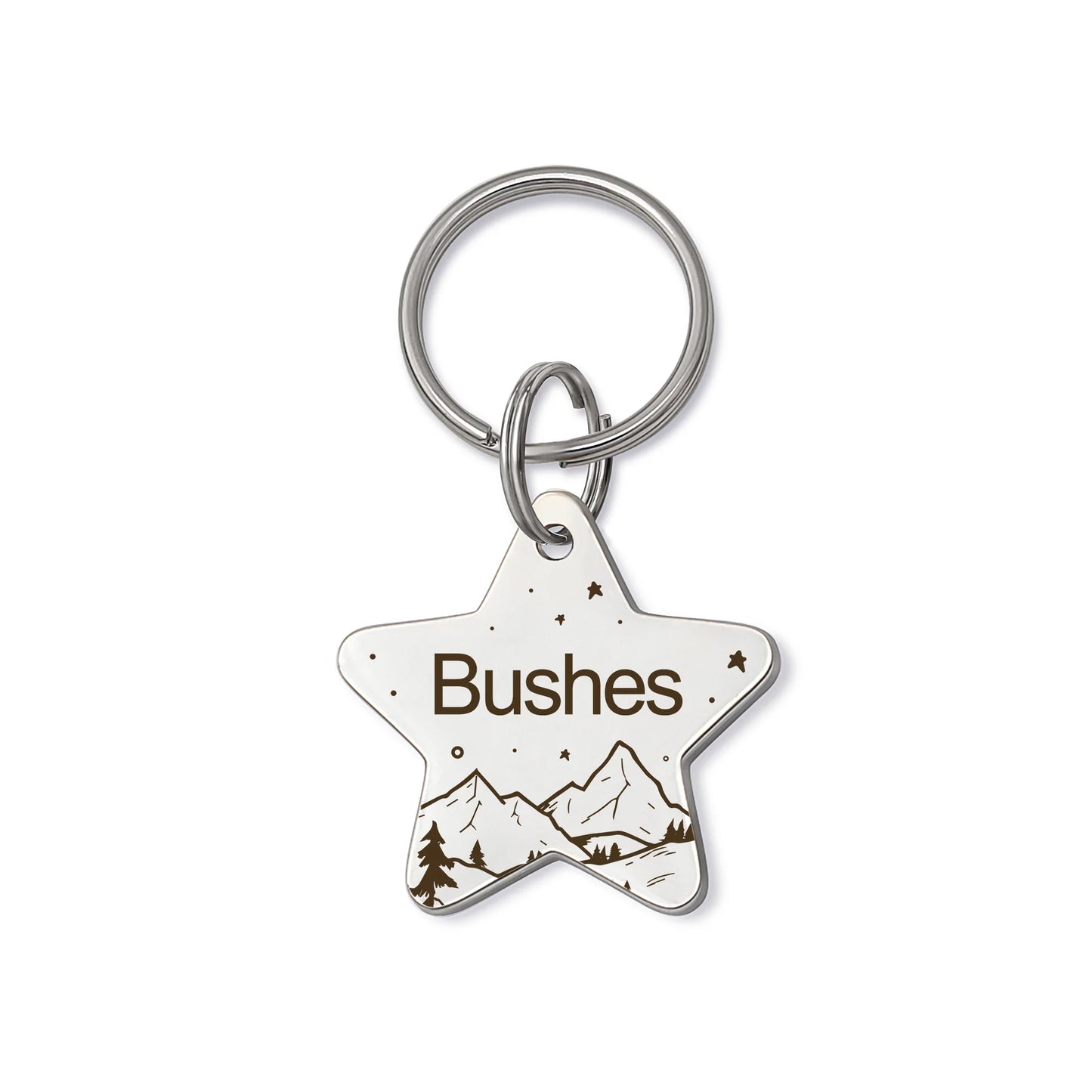 Star Mountain Starry Sky Pet ID Dog Tag
