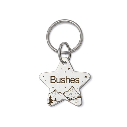 Star Mountain Starry Sky Pet ID Dog Tag