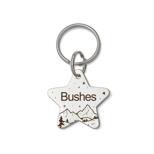 Star Mountain Starry Sky Pet ID Dog Tag