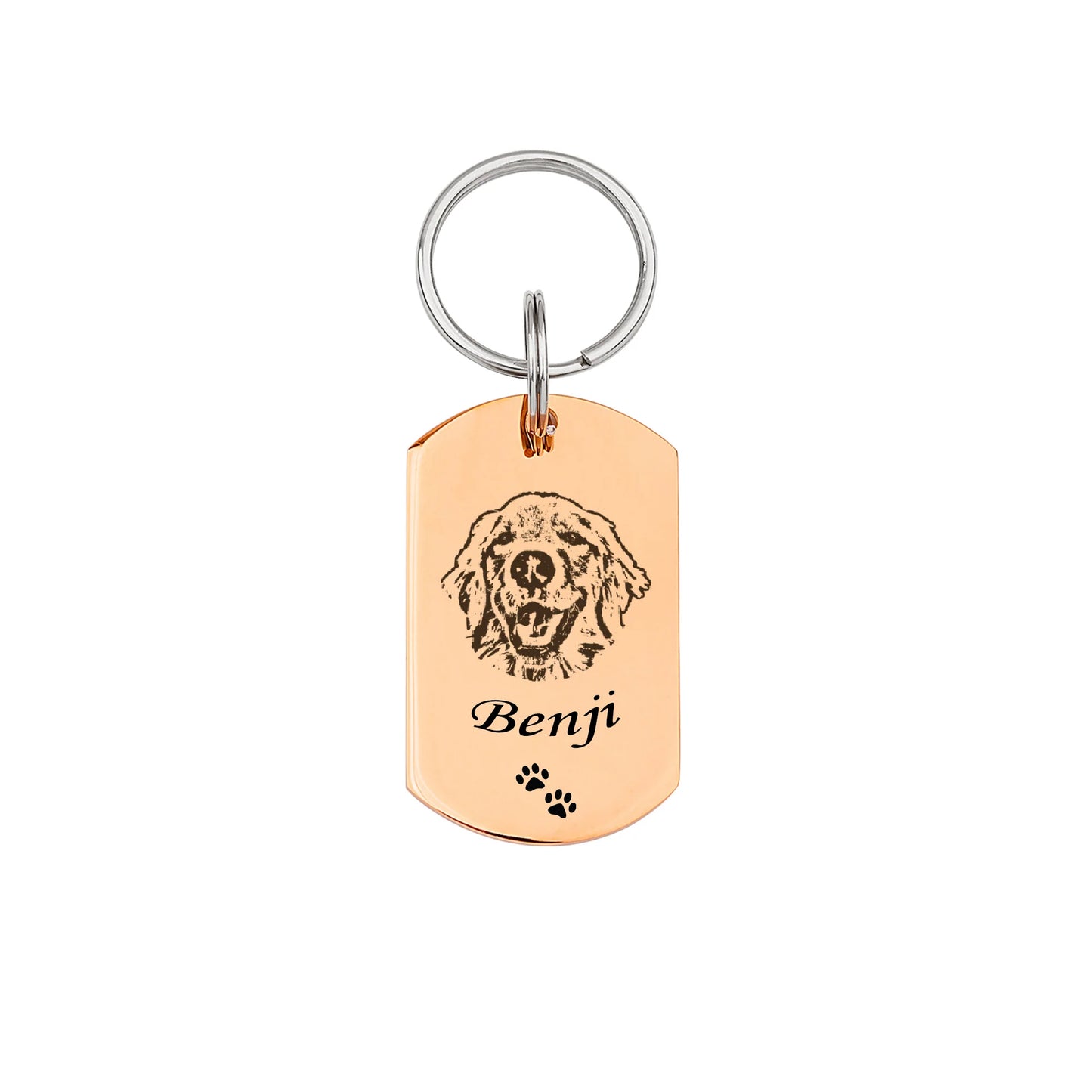 Pet Portrait Dog Tag Pet ID Tag