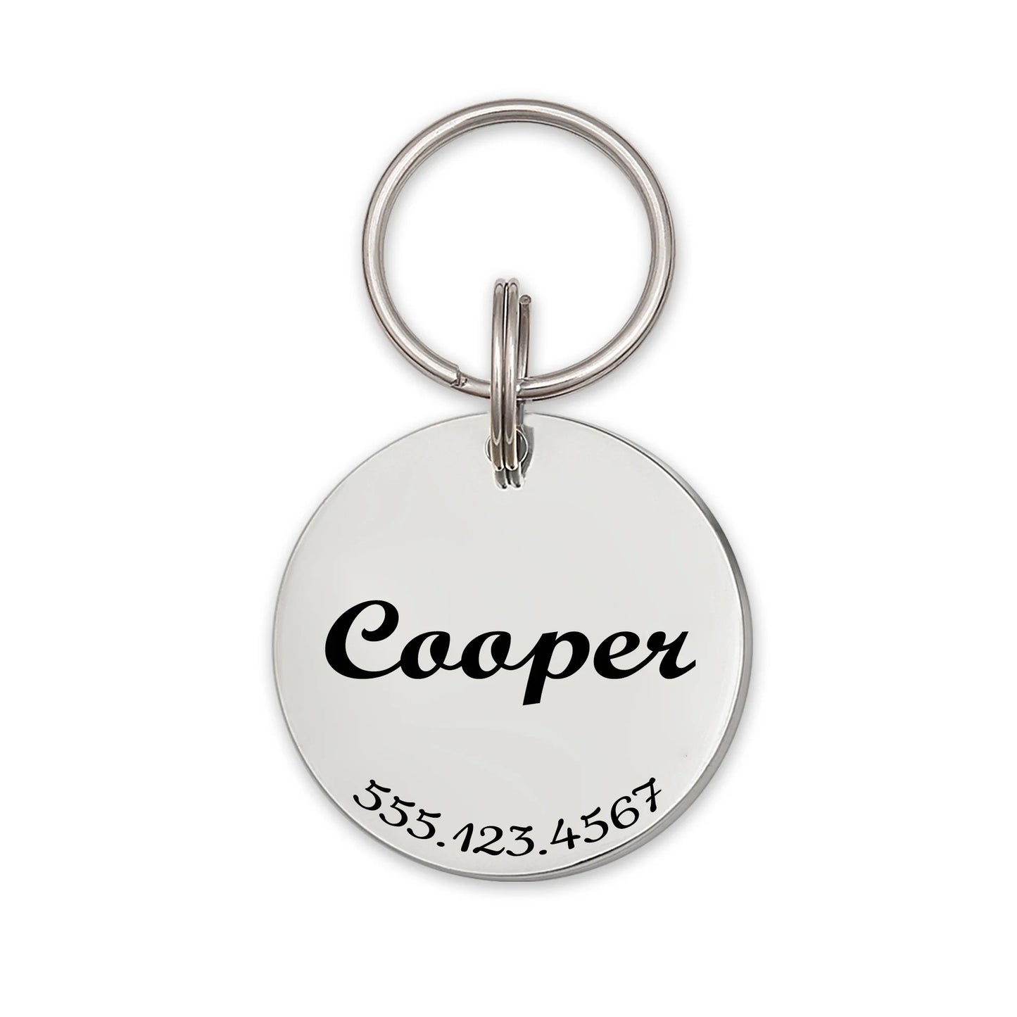 Custom Round Pet ID Dog Tag