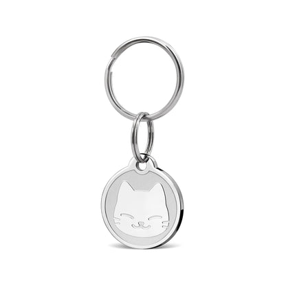 Round Cat Pet ID Tag