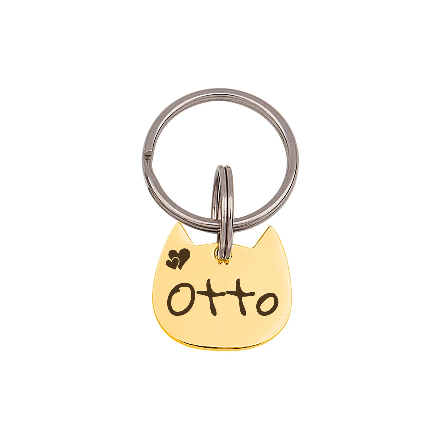 Cat Head Name and Icon Pet ID Tag